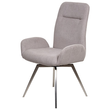 Stuhl Pyara mit Kreuzfuss Serie F in Schwarz